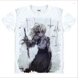 Camisetas masculinas de camisa de grande ordem Apócrifa Sabre Cosplay Stay Night Zero