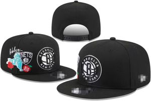 Brooklyn'Nets'''''Sball Caps 2023-24 Unisex Beyzbol Kapağı Snapback Snapback şapka Finalleri Şampiyonlar Soyunma Odası 9 Fifty Güneş Şapk