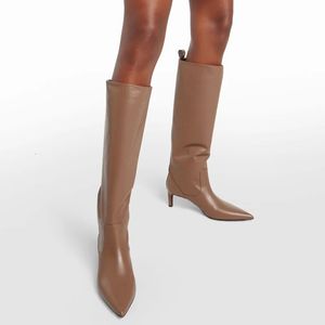 Boots fashion autumn winter thigh high boots slim sexy soft leather knee for women snow boot's shoes woman booties y231109