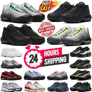 air max 95 OG Neon Erkekler Koşu ayakkabıları Ne Üçlü Siyah Beyaz Lazer Fuşya Erkek Kadın eğitmen açık spor sneaker 36-45