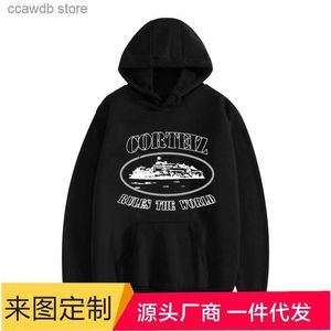 Erkek Hoodies Sweatshirts Sıcak satan İngilizce mektuplar anime baskılar gündelik erkekler ve kadınlar bahar saf pamuk uzun kollu Avrupa boyutu spor giyim t231109