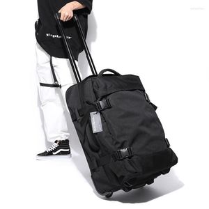 Duffel Bags Модные модные троллейбуны мужская большая способность женского портативного короткого расстояния багаж проверенный туристический пакет