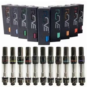 Roved Glass Carts Vape Cartridges 0.8ml 1.0ml Ceramic Empty Atomizer 510 Thread Thick Oil Cartridge Packaging Vaporizer with Packaging