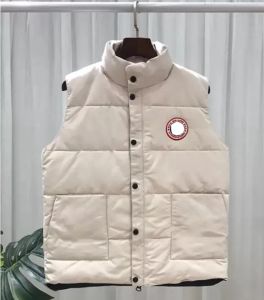 Kanada ABD Kış Dış Mekan Popülerlik Erkekler Aşağı Yelekler Lüks Vücut Yürütmeci Moda Ceketleri Erkek Gilet Tasarımcı Erkek Doudoune Luxe Kaz Veste 2023