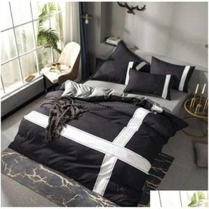 Bedding Sets Designers Fashion Pillow Tabby 2Pcs Comforters Setveet Duvet Er Bed Sheet Comfortable King Quilt Size Drop Del Homefavor Dhfjt