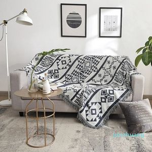 Battaniye basit kaymaz bez kanepe yastık çok amaçlı battaniye dekoratif slipcover toz kapağı düzlemde