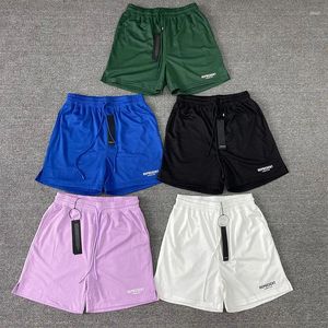 Shorts masculinos designer sublimação jogger casual malha atacado dupla camada forro bolsos verão em branco para homens curto