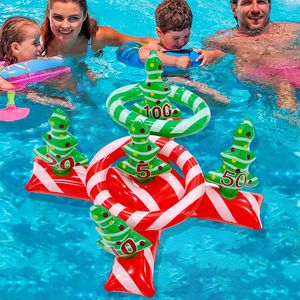Mutlu Noeller Şişme Oyuncak Partisi Bahçe Yüzme Havuzu Atma Oyuncaklar PVC Şişirilebilir Noel Ağacı Ferrules P134