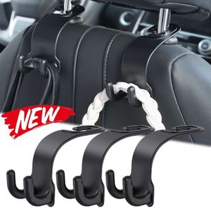 Yeni 2pcs araba koltuk kancası gizli çok fonksiyonlu kancalar araba kafası başlık çantası depolama çantası seyahat ihtiyaçları koltuk depolama aksesuarları