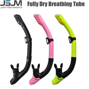 Maschere subacquee JSJM Diving Snorkel Nuoto professionale Immersione Tubo di respirazione Tubo asciutto per adulti Bambini Snorkeling subacqueo Attrezzatura subacquea 230410