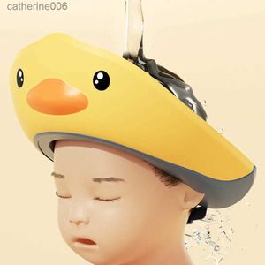 Duş Kapakları Bebek Ayarlanabilir Banyo Duş Kapağı Eva Su Geçirmez Çocuklar Şampuan Şapkası Göz Kulağı Koruma Kulak Headgear Çocuklar İçin Saç Washl231110