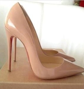 Orijinal Kutu Kadın Tasarımcı Elbise Ayakkabı Yüksek Topuklu Kadınlar Luxurys Patent Deri Pompalar Lady Düğün 8 10 12cm Topuk