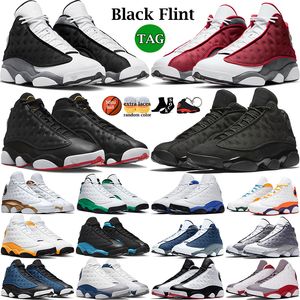 Jumpman 13 13s erkek basketbol ayakkabıları Flint Hyper Royal Chicago Atmosfer gri Siyah kedi Mahkemesi Mor erkekler atletik spor ayakkabı Bred