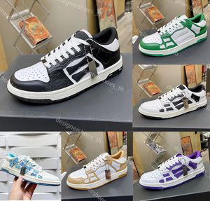 Tasarımcı Sneakers Erkek Ayakkabı Kemik Koşucu Skel-Top Hi Spor Sakin Bandana Bahar Sneaker Dantel Tuval Moda Ayakkabı Kemik Vintage Trainer