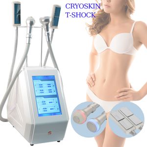 Yeni Sıcak Soğuk Cryoskin Cryosliming T-Shock Vücut Zayıflama EMS Plaka Cilt Sıkma Makinesi