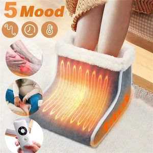Other Home Garden Electric Foot Heater 5 Modes Heating Control Setting Washable Heated Thermal Warmer Massager Care Pad Cushion 231109