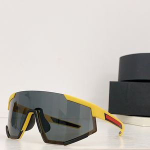 Мужские дизайнерские спортивные солнцезащитные очки SPS 04W женские Linea Rossa Impavid Glasses Wrap Нейлоновая черная оправа Сланцевые линзы 100% защита от UVA/UVB РАЗМЕР 139-125 с оригинальной коробкой