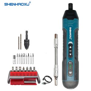 Electric Screwdriver Cordless electric screwdriver charging 1300mah lithium battery mini drill 36V power tool kit for home maintenance and repair 230410