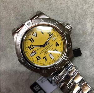 Верхняя продажа 2813 Автоматические часы мужчины Super Ocean Yellow Dial 316 из нержавеющей полосы Механическая 42 -мм наручные часы Бесплатный корабль