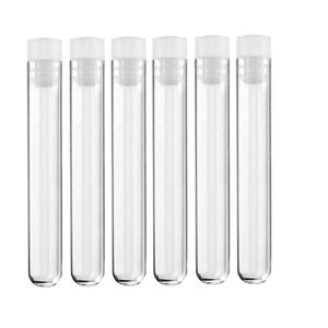 berrak plastik test tüp şişeleri 13x100 bilimsel deneyler boncuklar sıvı baharat tohumu depolama parti dekorasyonları