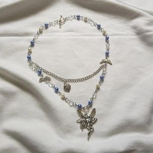 Ожерелья с подвесками Сказочное ожерелье Красивый жемчуг Клубника Fairycore Goblincore Y2k Cottagecore Подарок ручной работы Настоящее волшебство