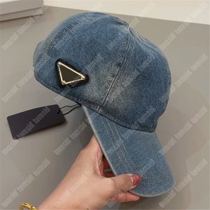 2023 Luxurys Mens Ball Caps Yıkanmış Denim Kadın Beyzbol Kapağı Casquette Şapkaları Erkekler İçin Tasarımcı Gömülü Şapkalar Gorras Cappello Moda Kapakları