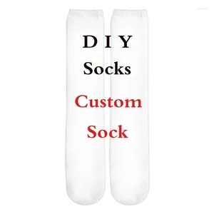Erkek Çorap McDV- 3D Baskılı DIY Özel Tasarım Kadınlar İçin Erkekler Günlük Çorap Damağı