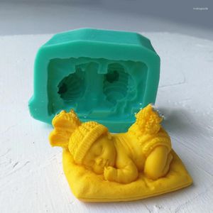 Формы для выпечки 3D спящий ребенок силиконовая форма для мыла шоколадная форма инструменты для украшения торта помадкой инструмент Gateau кекс топперы кондитерская