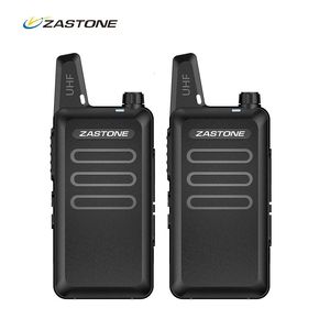 Другие спортивные товары 2 шт. Zastone X6 Mini Walkie Talkie детская UHF Raido Walkietalkie 400 МГц двустороннее радио FM Ricetrasmettitore USB-коммуникатор 231110