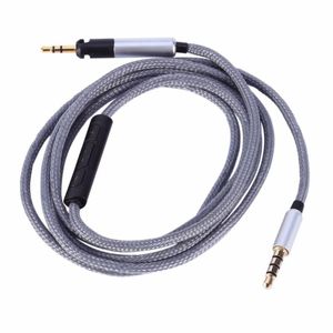 Audio Technica için Freeshipping ATH-M50X ATH-M40X 35mm Erkek Kriko-25mm Erkek Jack Naylon Yedek Kulaklık Uzatma Kablosu mikrofon XCRLA