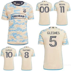 Futbol Philadelphia Union Jersey 10 Gazdag 7 Uhre 9 Carranza 8 Martinez 5 Glesnes 3 Elliott 11 Bedoya Flash Wagner Glesnes Blake Futbol Gömlek Kitleri Fırlatma 2023-24