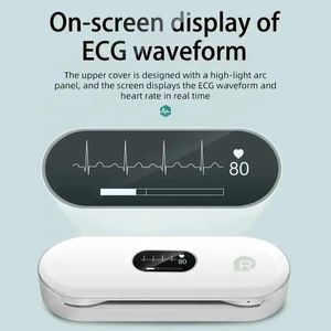Diğer Sağlık Güzellik Ürünleri ER2 Taşınabilir EKG Monitörü OLED Bluetooth EKG Cardiaco Kalp İzleme Giyilebilir Elektrokardiyogama Sınırsız Veri Depolama Payı 231110