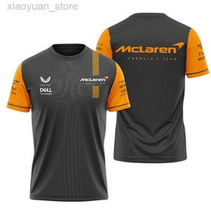 Erkek Tişörtler 7P3T Erkek Moda Tişört Büyük Boy 23 Yeni F1 Formula Bir Yarış Takımı McLaren ve Kadın Yuvarlak Boyun 3D Baskı Büyük İndirim Giysileri 3M411 3M411