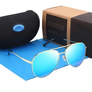 Поляризационные солнцезащитные очки Costas, брендовый дизайн, мужские и женские очки-пилот, мужские винтажные зеркальные солнцезащитные очки Cook для мужчин UV400