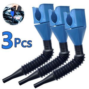 Yeni 3pcs araba yakıt ikmali huni benzinli katlanabilir motor yağı huni aracı plastik huni araba motosiklet yakıt ikmal aracı otomatik aksesuarlar