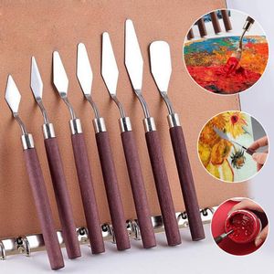 Other Office School Supplies Oil painting spatula stainless steel oil artist mixed art tool 230410