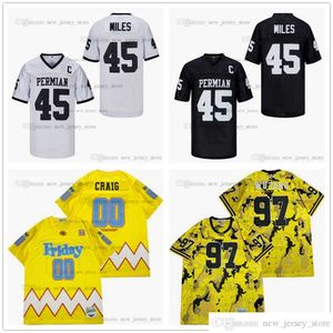 DIY Design Retro Film 45 Boobie Miles Özel Dikişli Kolej Futbol Formaları