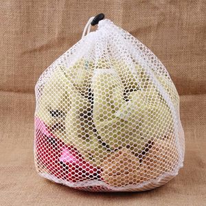 Laundry Bags Nylon mesh washing bag underwear bra laundry basket household cleaning organizer wire drawing beam port 230410