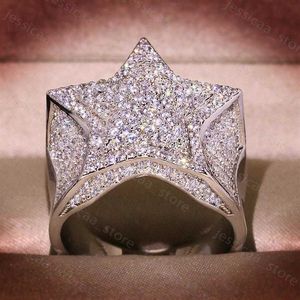 Кольца группы Real S925 Sterling 2 Carats Natural Moissanite Ring для женщин Hip-Hop Men Anillo Silver 925 Ювелирные кольца De Bizuteria235j J230411