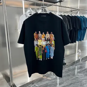 Yaz erkek tişörtleri kadın tişörtler adamlar stilist tee giyotin ayı avuç içi baskılı kısa kollu kesik ayılar açılar tees melek t shirt 004