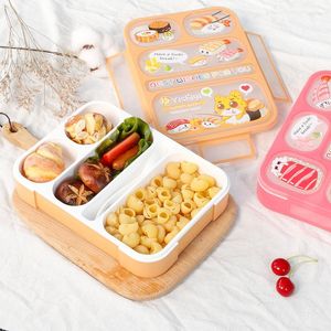 Наборы наборов для обеда Kid Cite Style Lunch Box High Mitail Hailware Container Travel Liking Camping Office School Proper Portable Bento