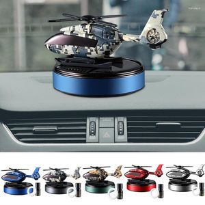 Solar Car Air Freshener Energy Rotating Helicopter Aroma Diffuser Fresheners Interior Decoration Accessories