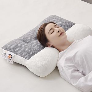 Algodão ortopédico de memória ergonômica de travesseiro 48x74cm Recunda lenta travesseiros de sono suave em forma