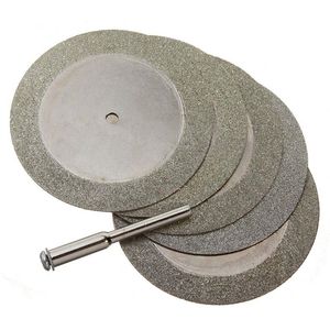 Frshpping5pcs 50mm Diamond Cutting Discs & Drill Bit For Rotary Tool Glass Metal Nafxv