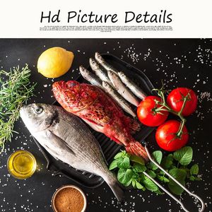 Sebzeler Balık Mutfak Tuval Boyama Cuadros Modern İskandinav Restoranı Poster ve Baskılar Duvar Sanatı Resim Oturma Odası