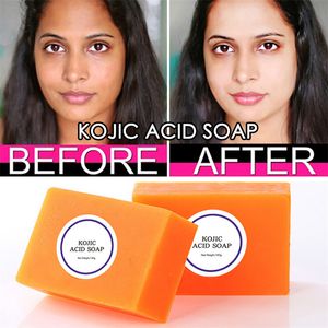 100g Handmade Kojic Acid Whitening Soap For Dark Black Skin Glycerin Brighten Face Body Skin Bleaching Cleaning Soap