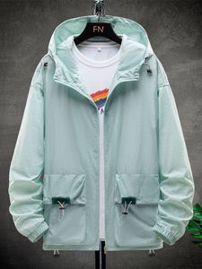 Женские куртки Summer Ultra -Light Skin Coats Мужская мульти карманная защита солнца и ультрафиолетовая защита 8xl Plus размер.