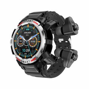 2 в 1 Smart Watch с наушниками Bluetooth Tws Watch Наушники IP67 Умные часы с наушниками NFC SportWatch Fitness Smartbands Smartbands Clood Oxygen Tracker 50 дней.