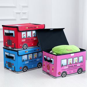 Ящики хранения холст с крышкой fliptop для детской комнаты детский складываемые игрушечные корзины для багажника Bin Home 230425