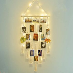 Bilderrahmen Po Display Makramee Wandbehang Bilder Boho Wohnkultur Kinder Baby Raumdekoration Geschenk Freund und Familie 230411